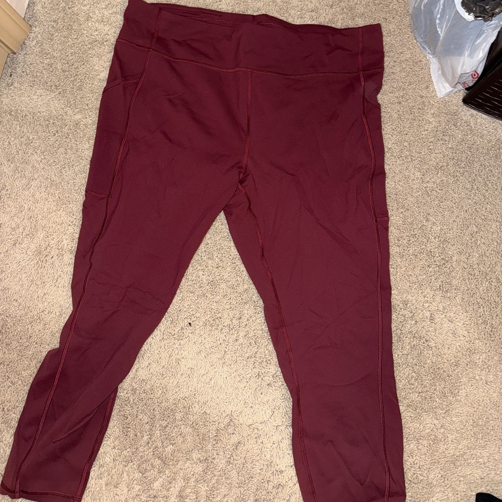 lululemon Burgundy Leggings